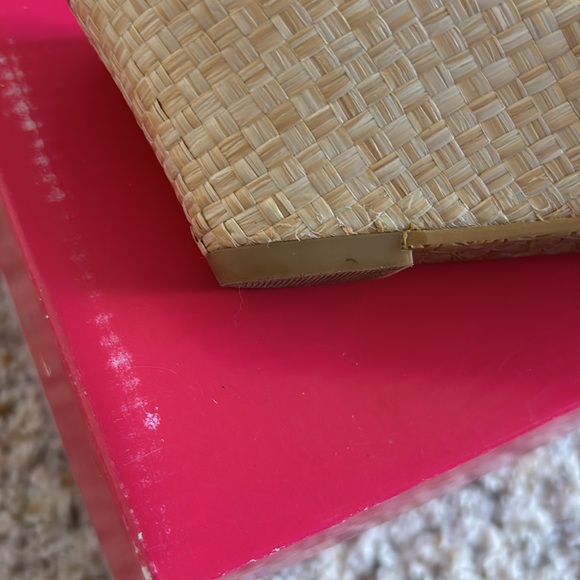 Lily Pulitzer McKim Wedge Sandal White/Gold Size 8.5M - Picture 6 of 6